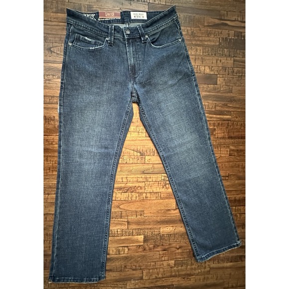 TK Axel Denim Jeans Mens 32x32 Dark Blue Obscure Slim Boot Stretch AXMB0075 - Picture 1 of 16